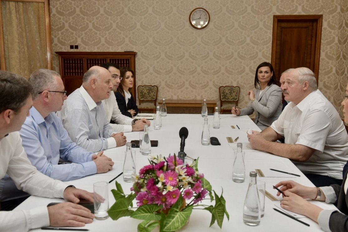 Лукашенко впервые посетил Абхазию с официальным визитом