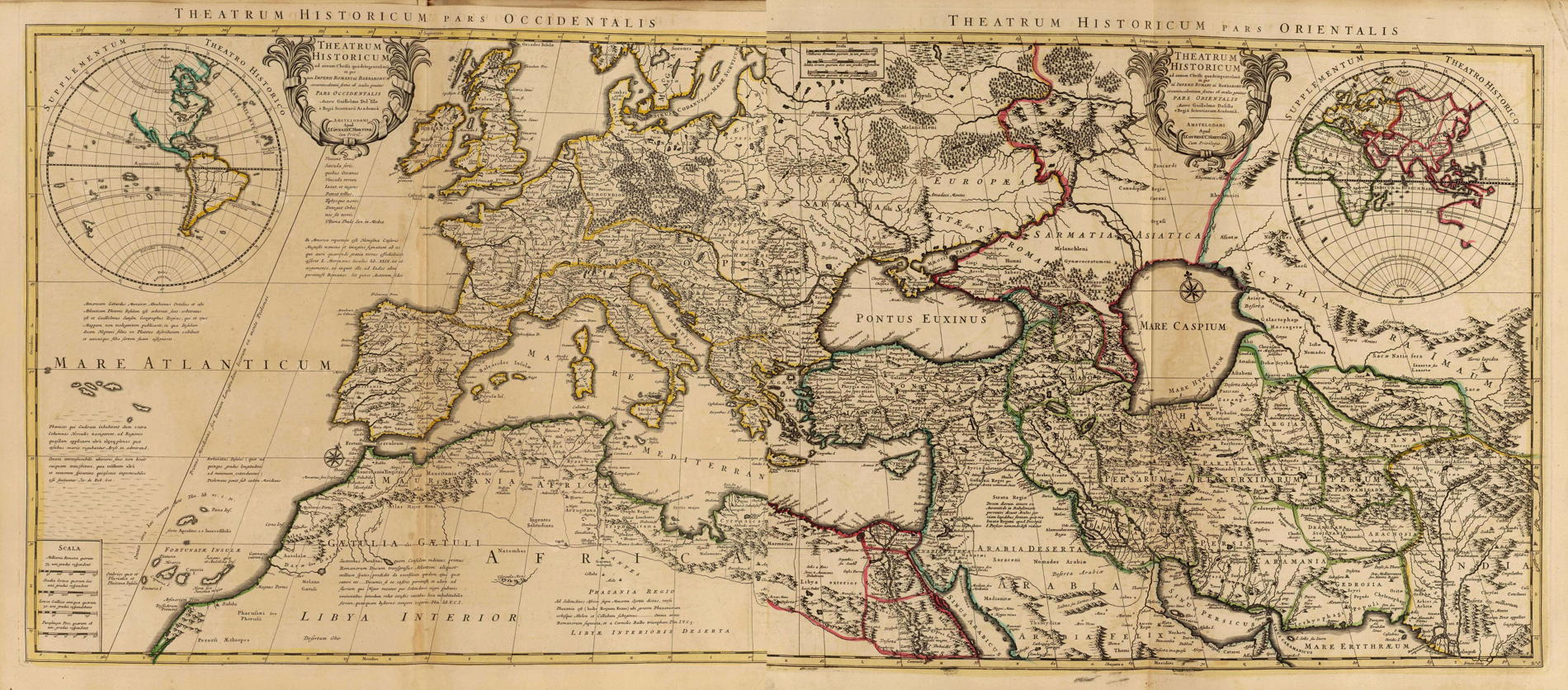 Pax Romana. Карта Римской империи, воссозданная по документам и историческим свидетельствам.