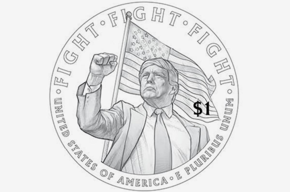Изображение Дональда Трампа появится на монете в $1
