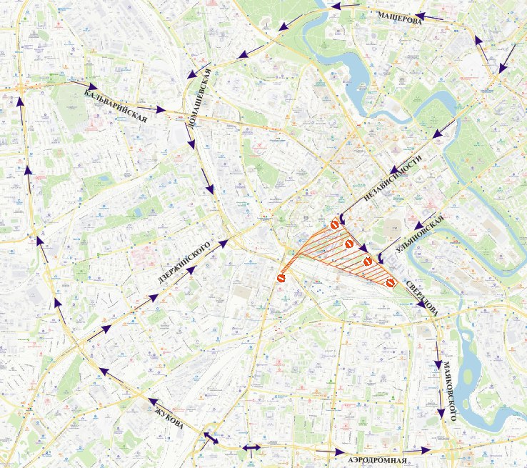 Мост в центре Минска закроют раньше обещанного. В ГАИ рассказали, как его объезжать