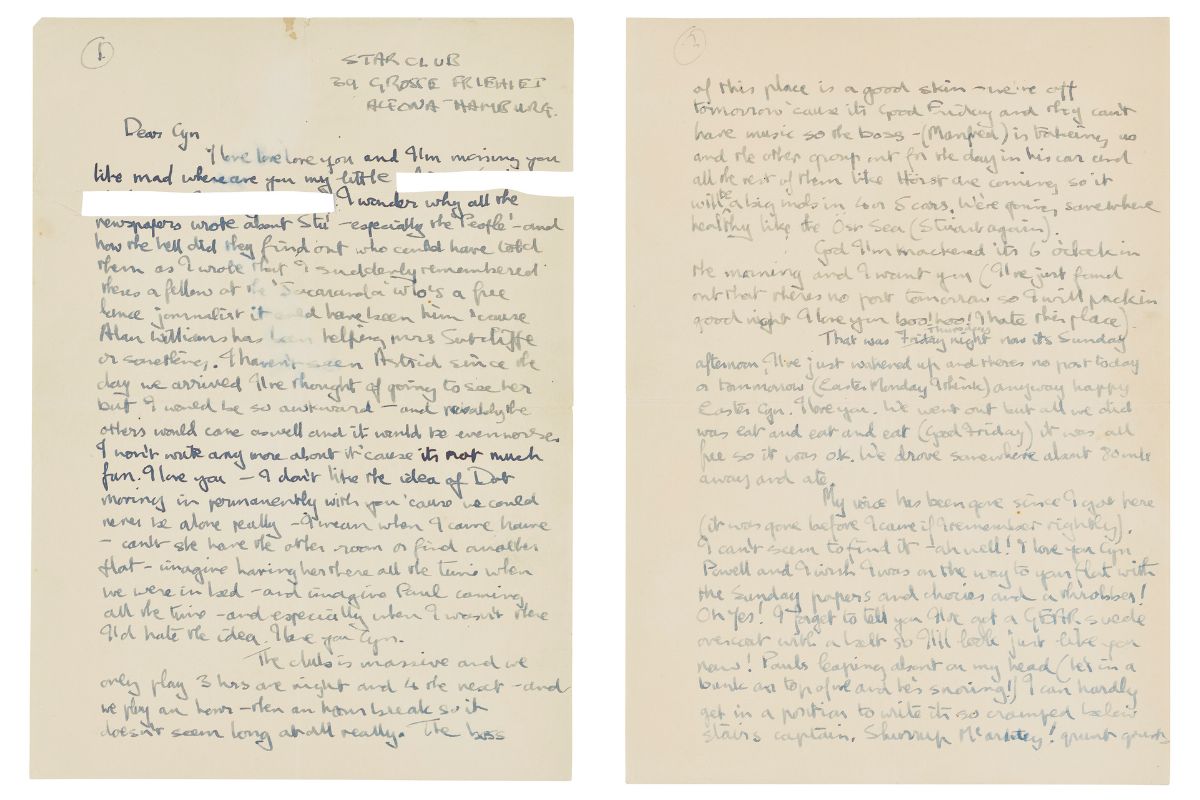 На аукцион выставили письмо Джона Леннона. Музыкант написал его первой жене