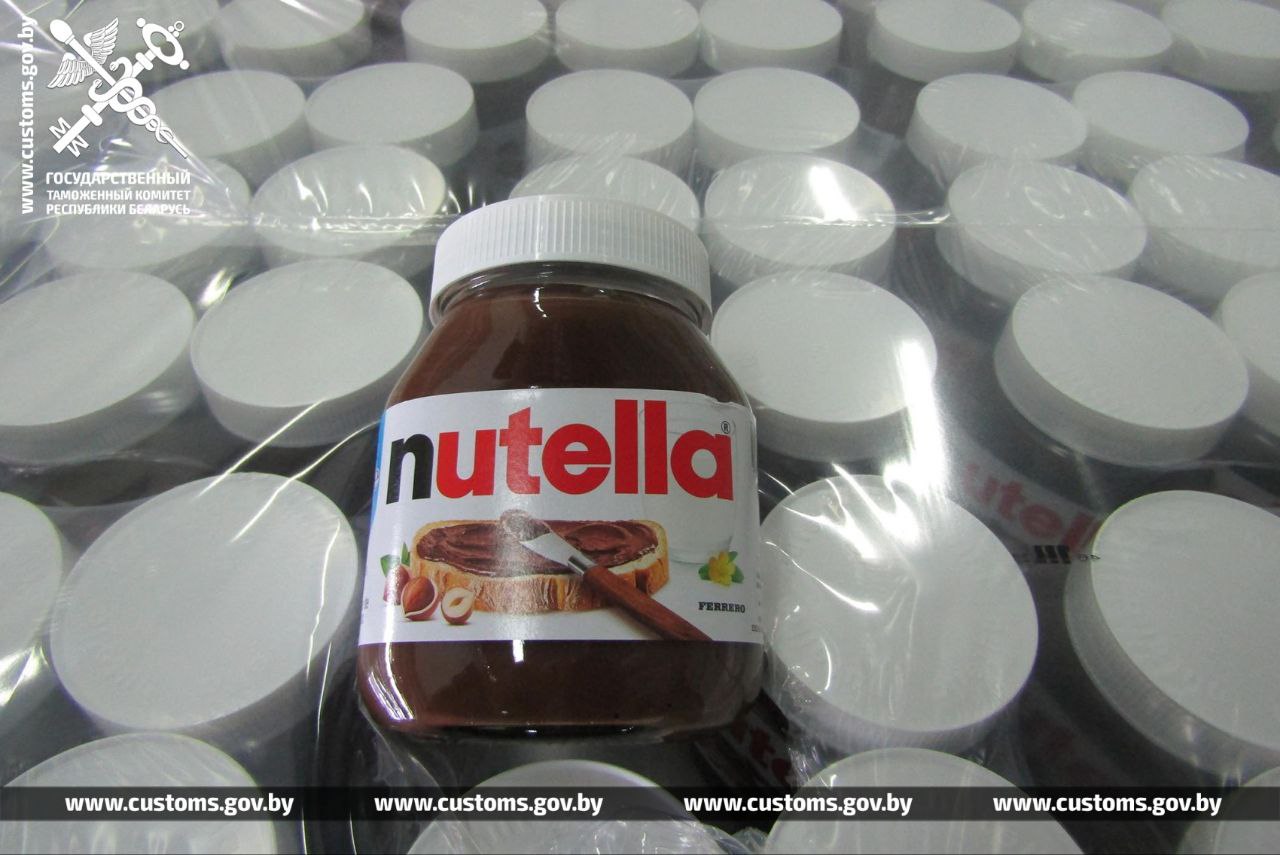 На польско-белорусской границе задержали 30,5 банок Nutella