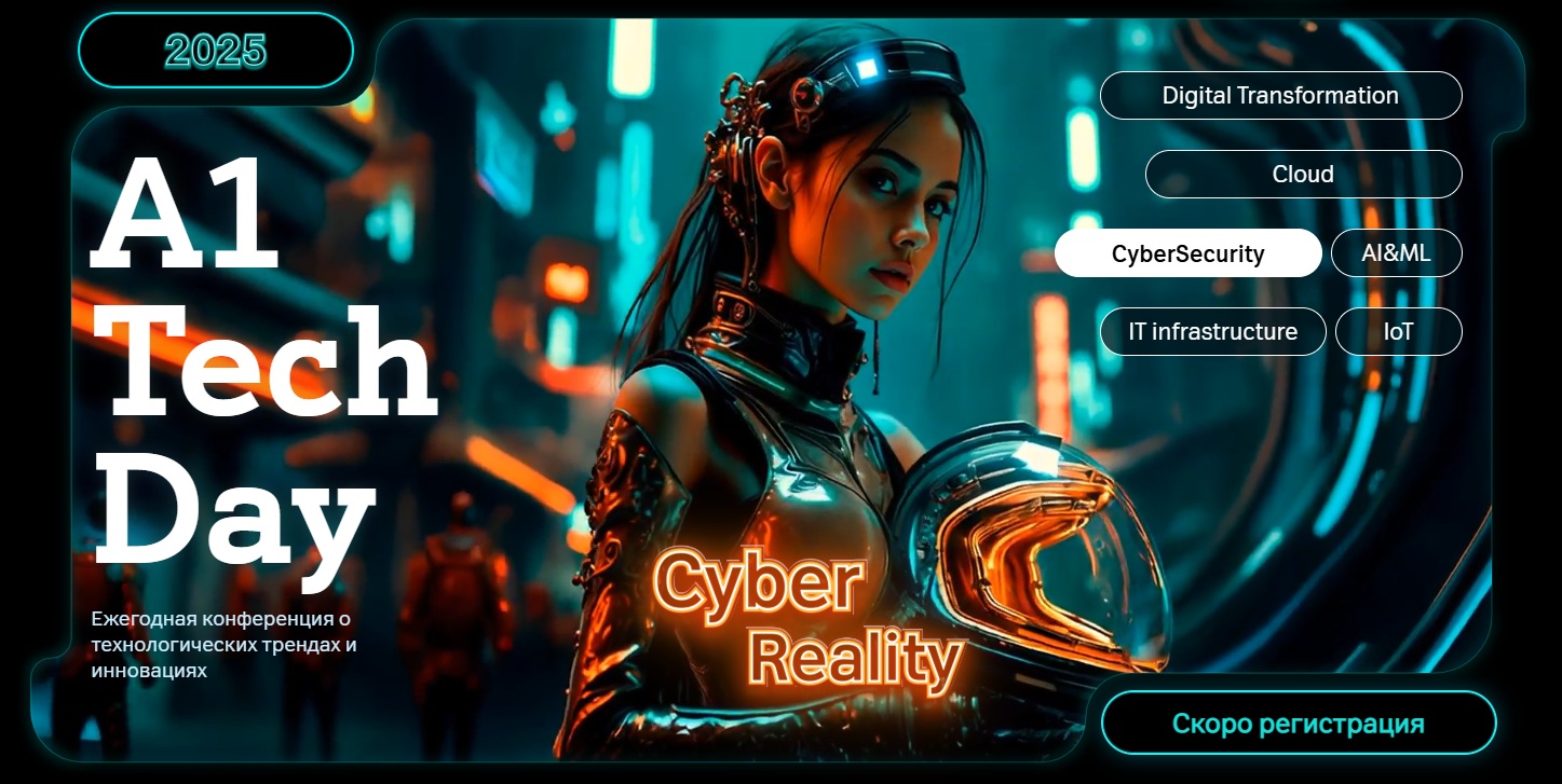 Cyber Reality в Минске: 25 ноября состоится ежегодная конференция А1 Tech Day