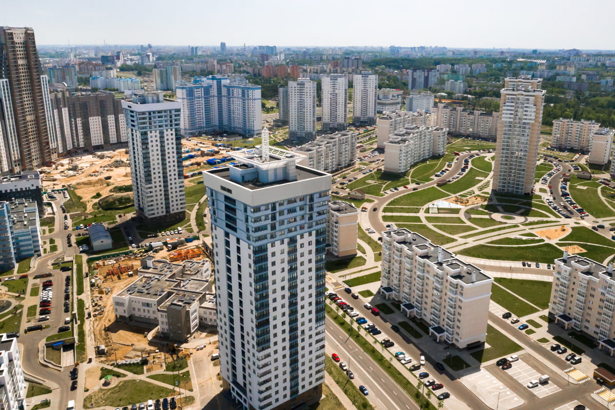 В каких районах Минска чаще всего покупают и снимают квартиры