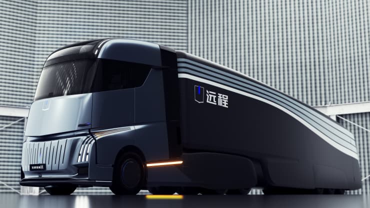 Geely показала конкурента электрофуры Semi от Tesla