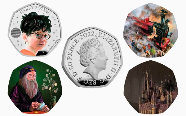 Последние монеты с Елизаветой II выпустили к юбилею первой книги о Гарри Поттере