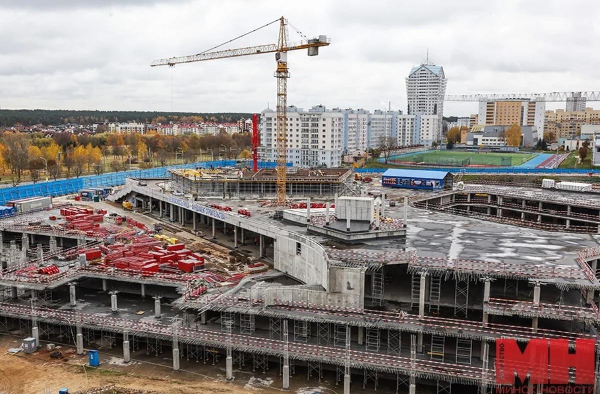 Что сейчас происходит на стройке «Газпром Центра» в Минске