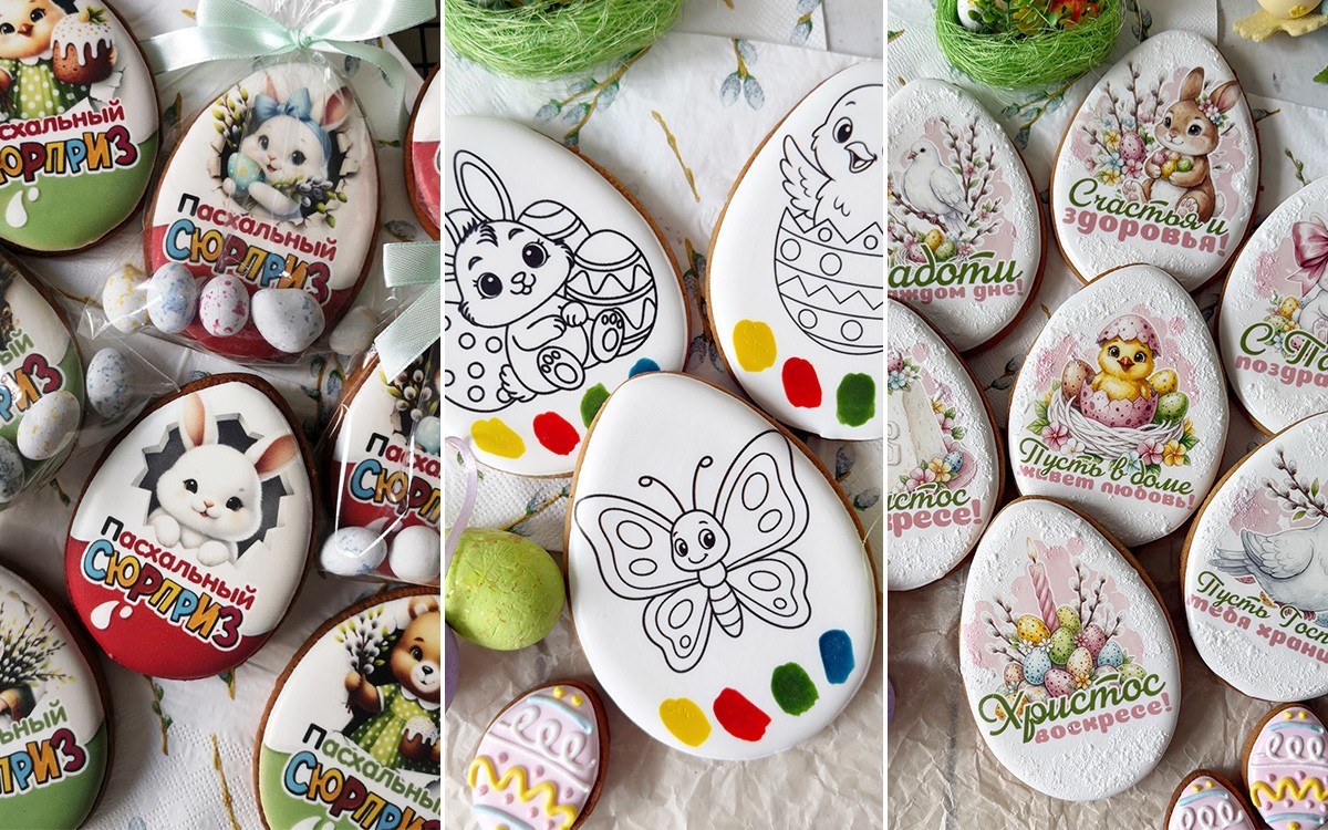 Суши-кулич, орешки-яйца и сдоба с петушками. Какие и за сколько пасхальные угощения продают в Минске