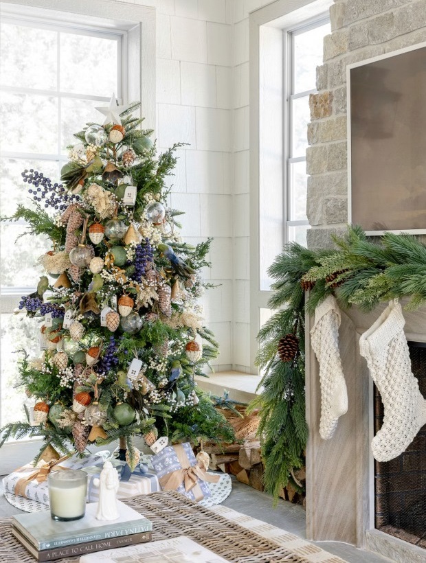 5 смелых идей для новогодней елки в офисе