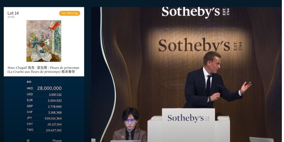Картина витебского художника стала самым дорогим проданным лотом на гонконгском аукционе