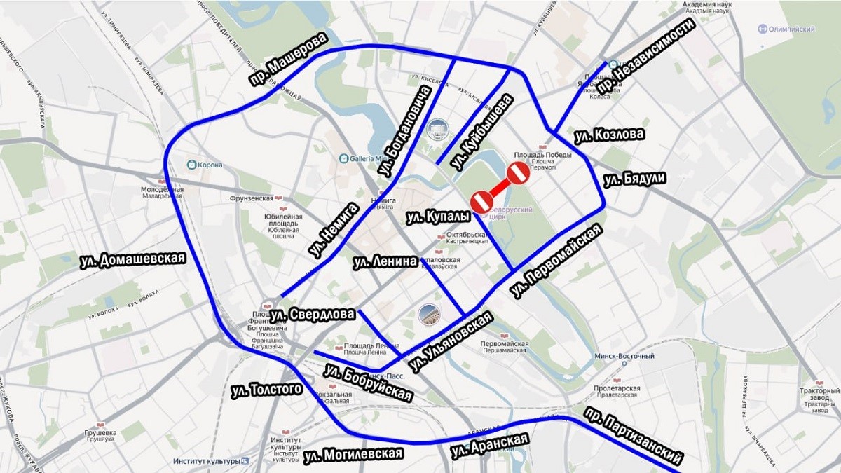 В Минске закроют на ремонт очередной мост в самом центре города