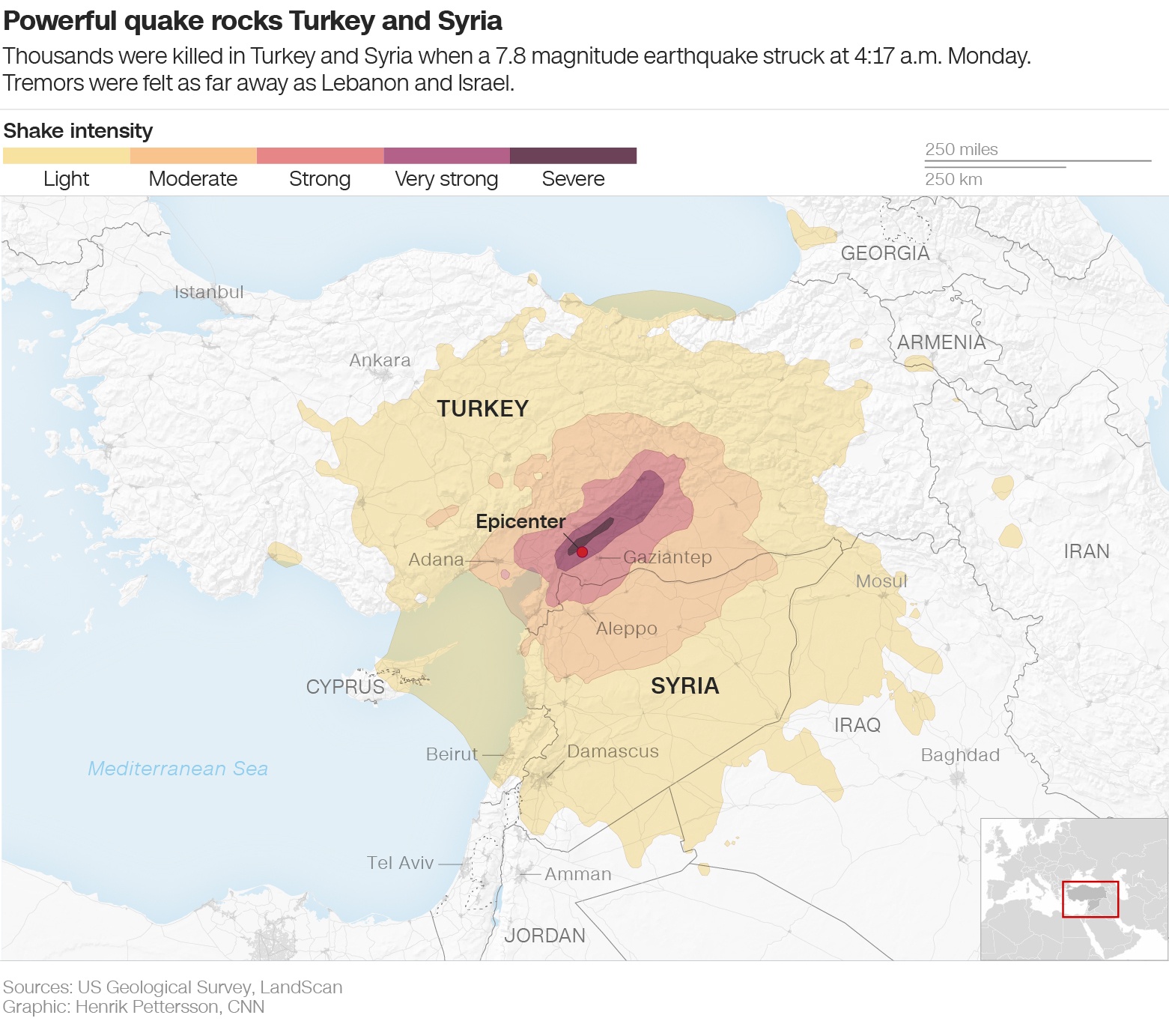Тысячи погибших людей и разрушенных зданий. Что известно о крупном землетрясении в Турции и Сирии