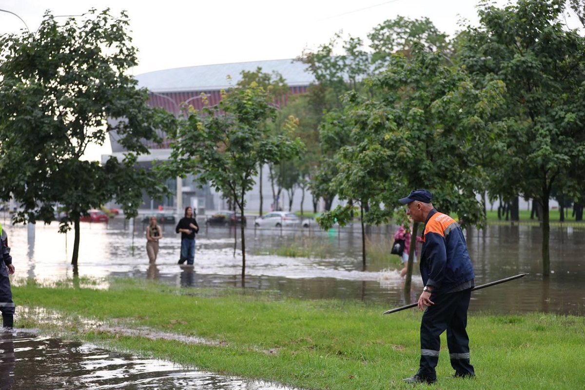Минск снова затопило. Смотрите, как все было в этот раз