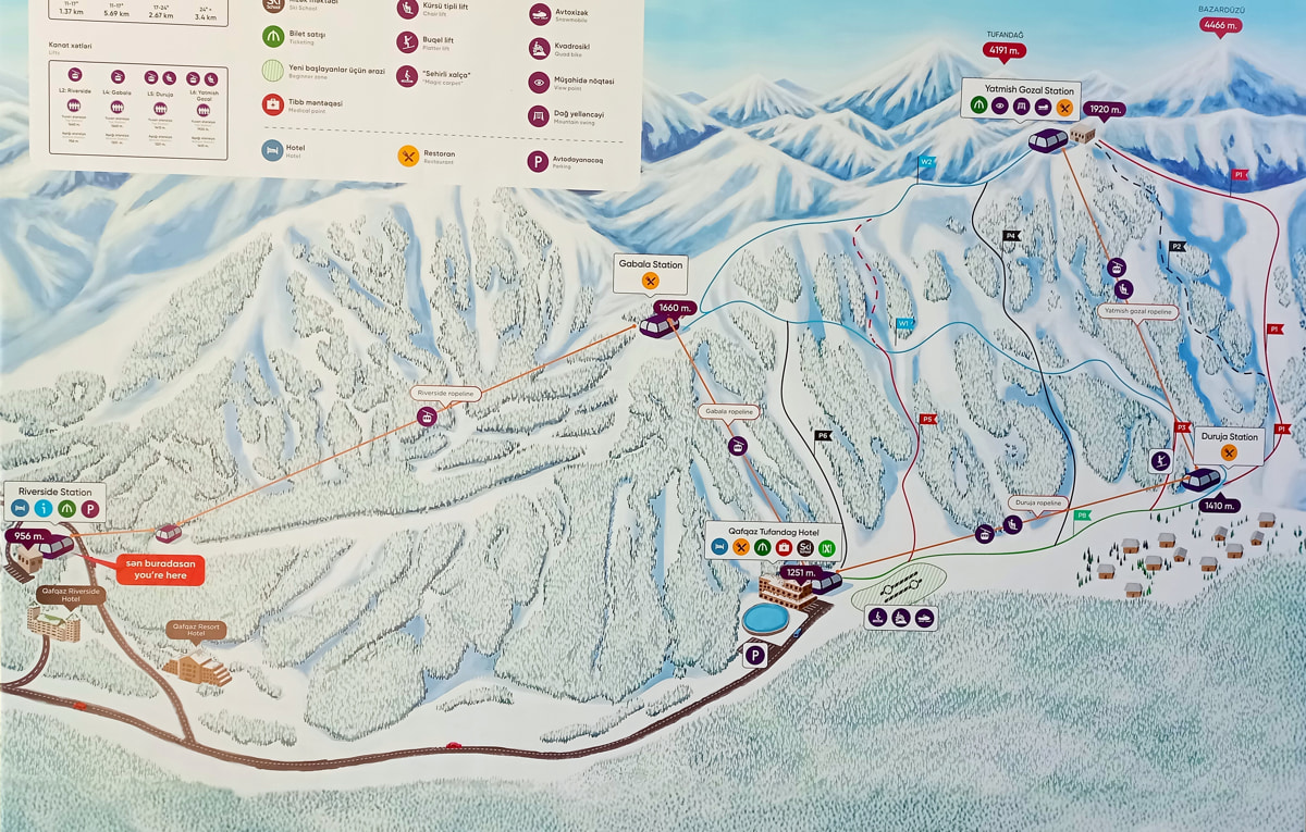 Почти 45 километров трасс и спа-отели. Побывали на горнолыжных курортах Азербайджана 