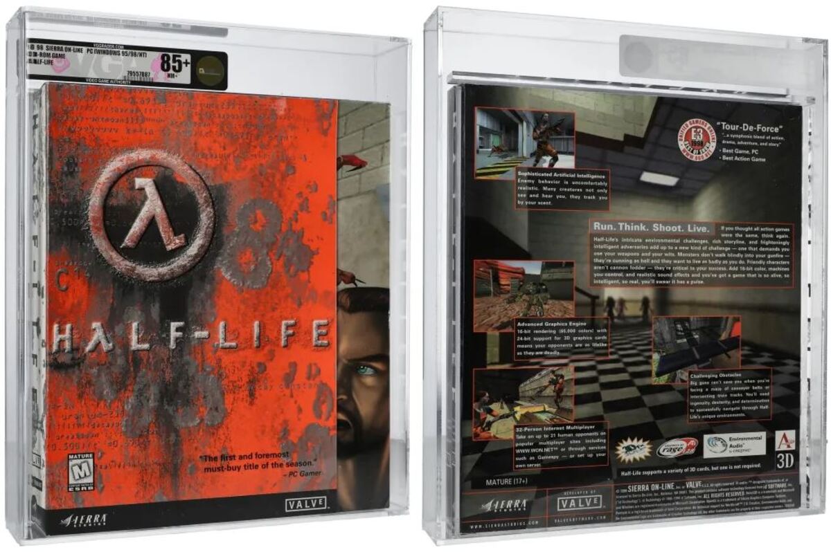 Оригинальная копия Half-Life 1998 года ушла с молотка за рекордную сумму для ПК-игр. Цена вас удивит