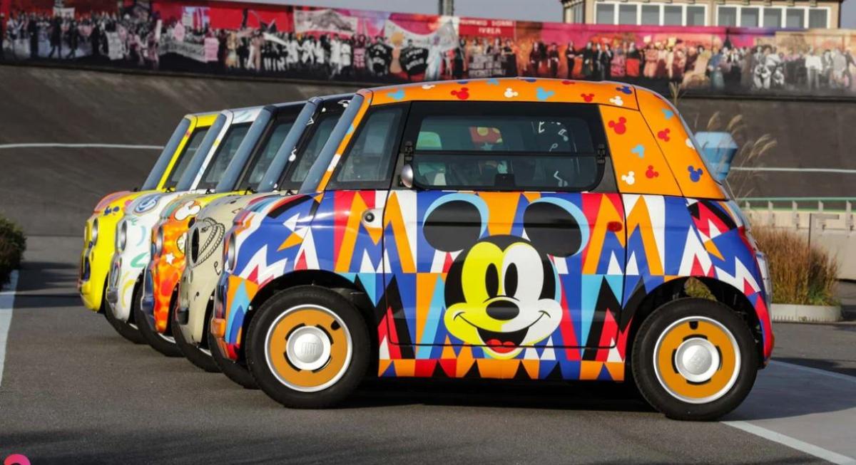 Компания Fiat выпустила пять необычных автомобилей к 100-летию Disney