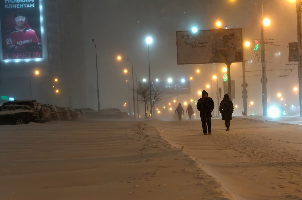 На Беларусь обрушился циклон «Улли» (фото)
