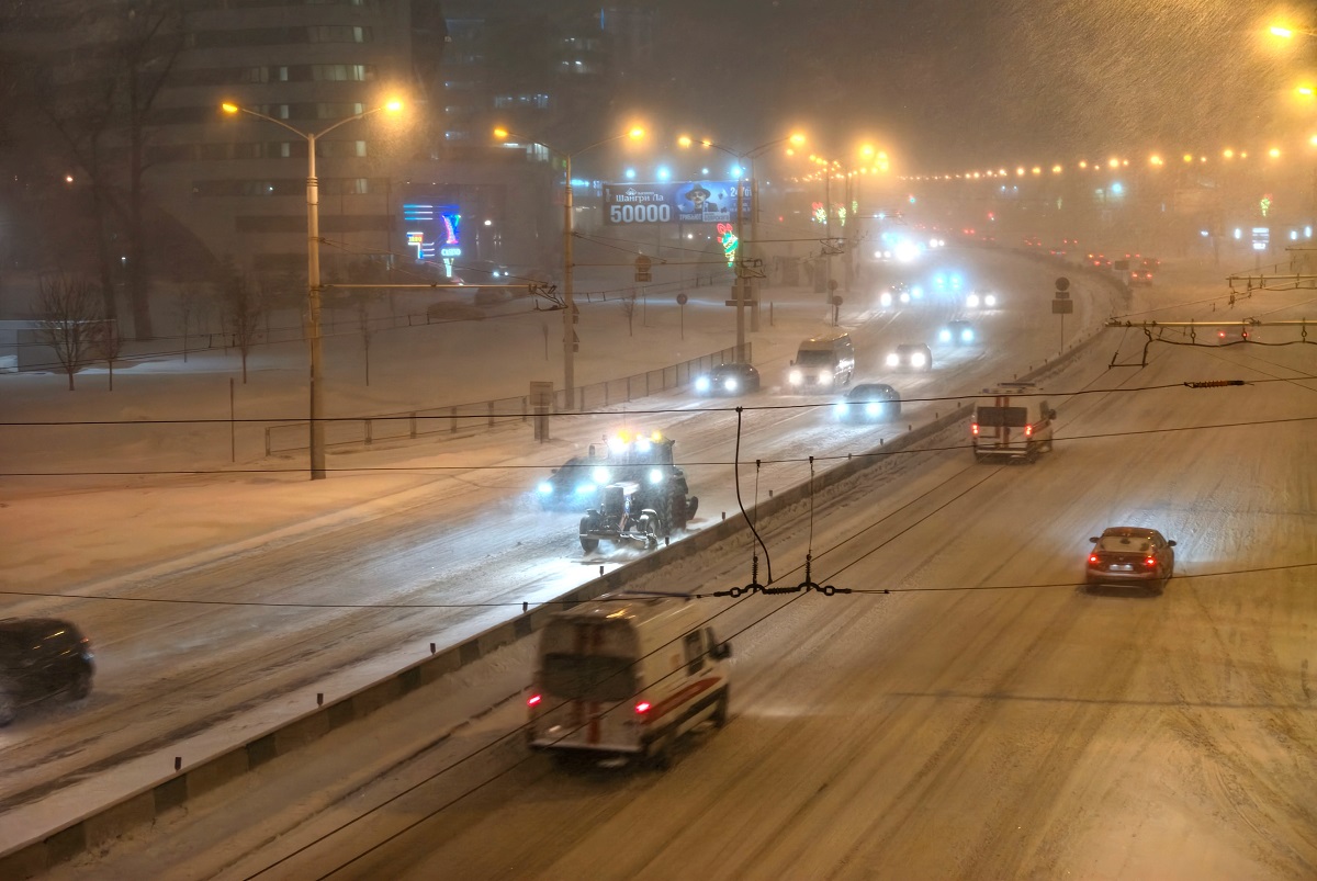 На Беларусь обрушился циклон «Улли» (фото)
