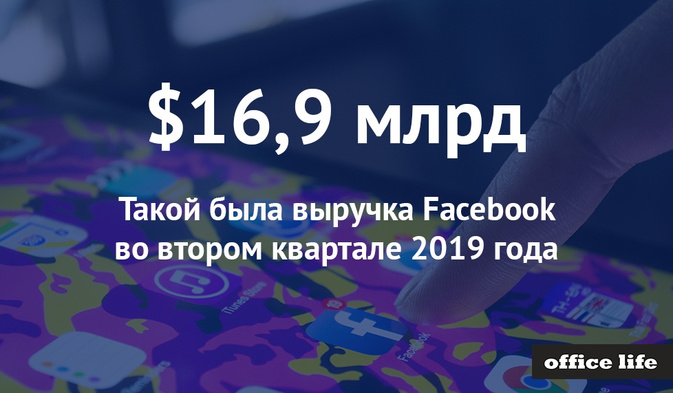 Facebook опубликовал отчет о доходах за второй квартал 2019 года