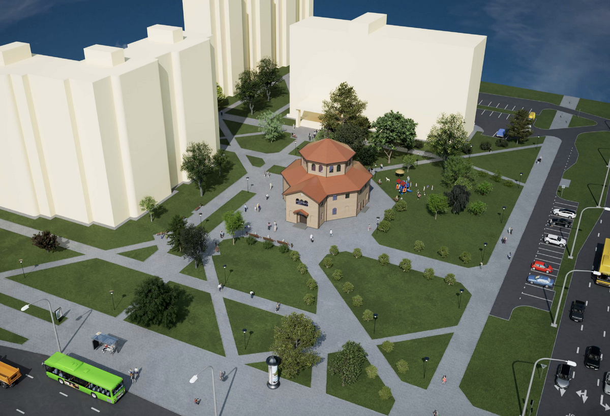 В Уручье построят новый храм в стиле римской архитектуры