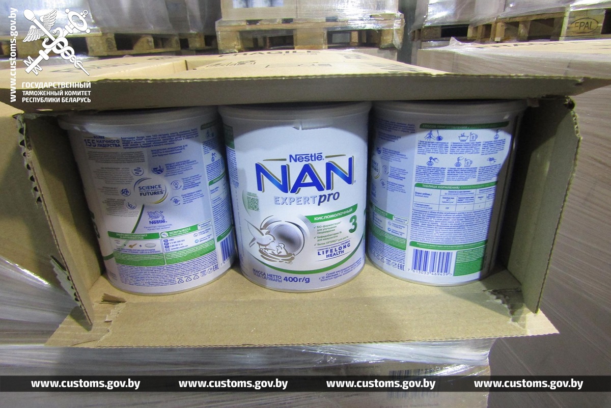 Из Польши в Беларусь пытались провезти контрабандой детское питание на 2 млн рублей