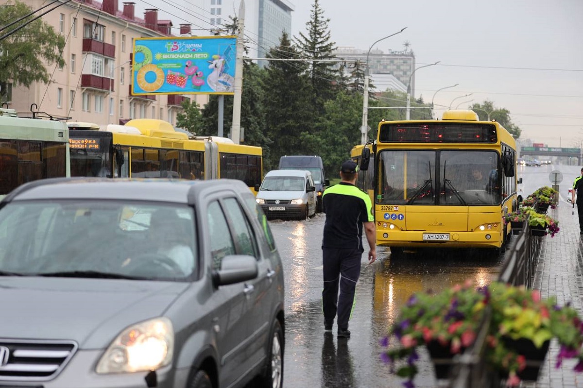 Минск снова затопило. Смотрите, как все было в этот раз