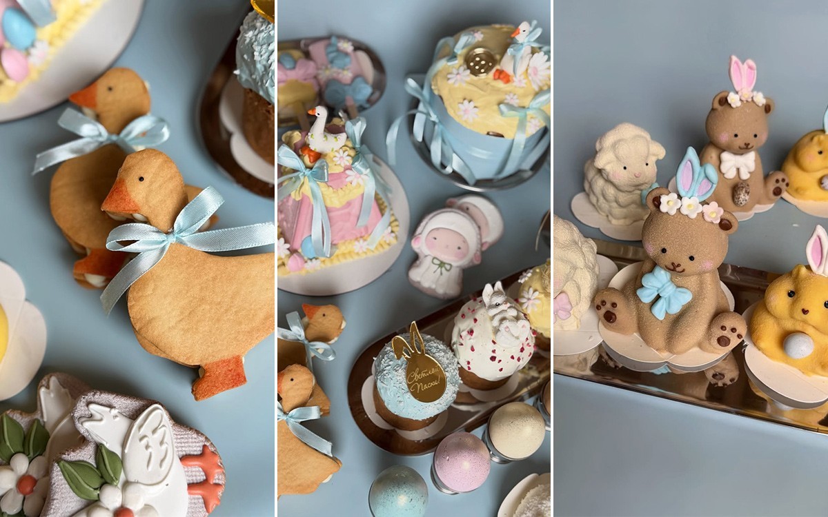 Суши-кулич, орешки-яйца и сдоба с петушками. Какие и за сколько пасхальные угощения продают в Минске