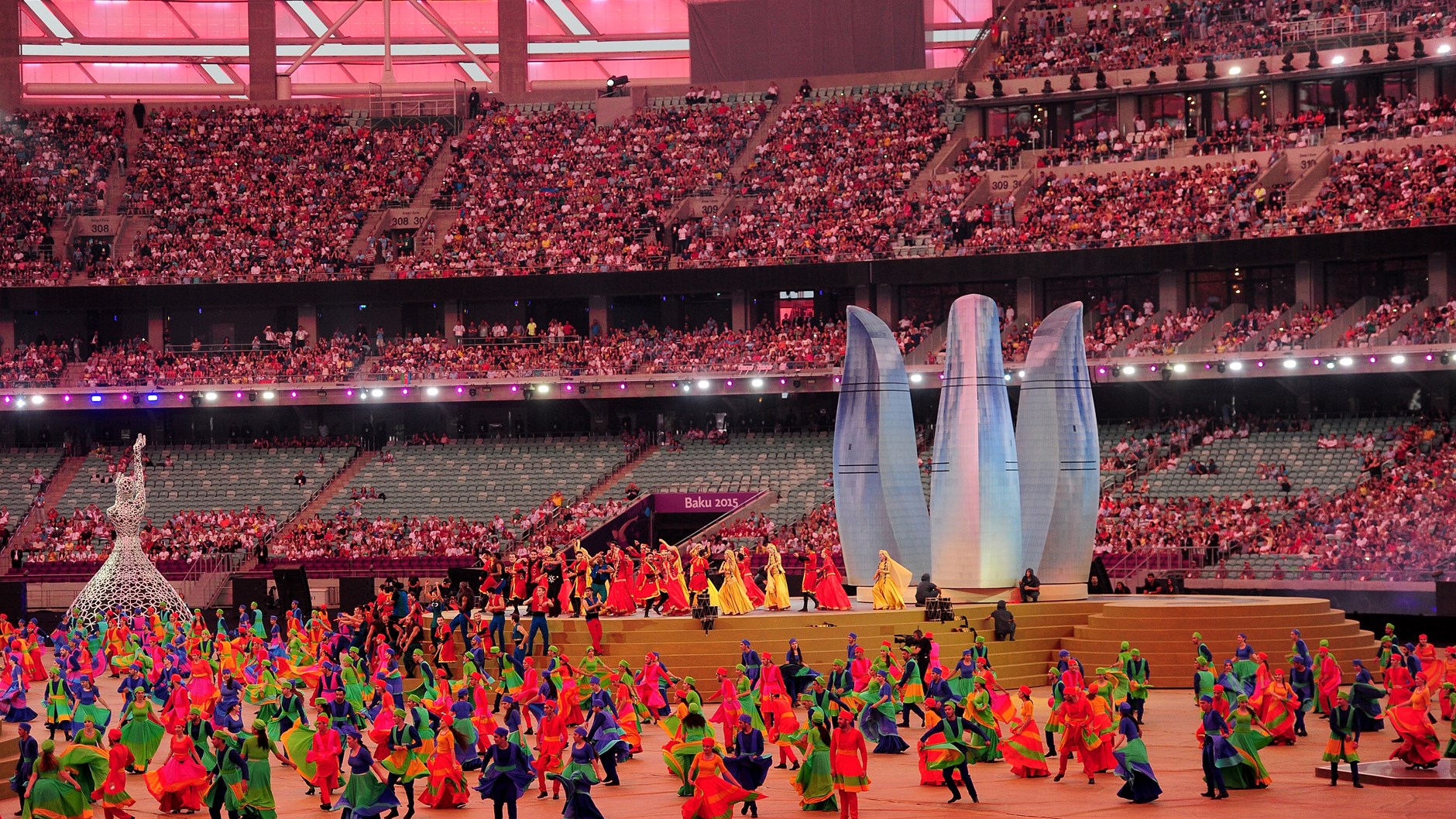 Церемония закрытия Европейских игр в Баку