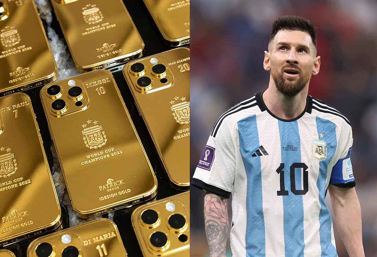 Месси заказал 35 золотых iPhone после победы на ЧМ по футболу в Катаре