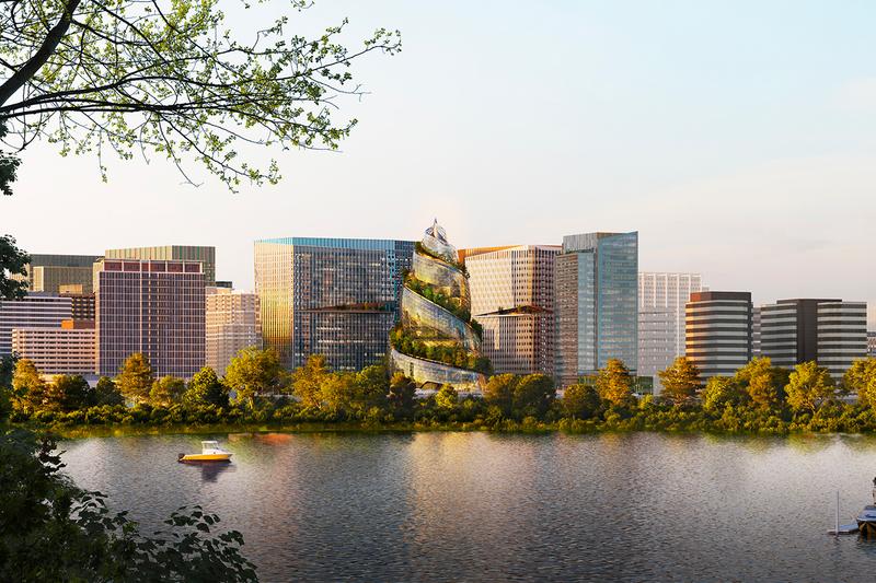 Amazon показал, как будет выглядеть спиральная штаб-квартира в Вирджинии