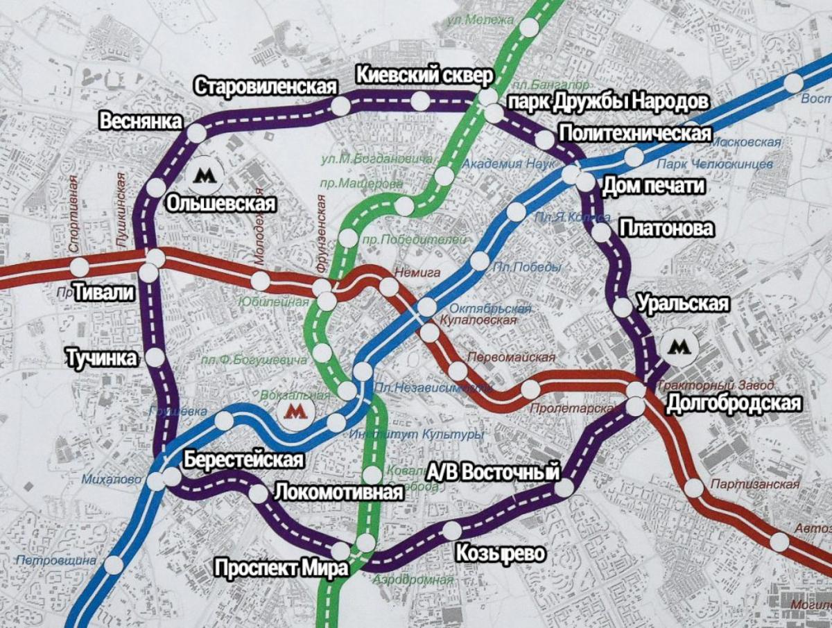 Какой будет кольцевая линия метро в Минске