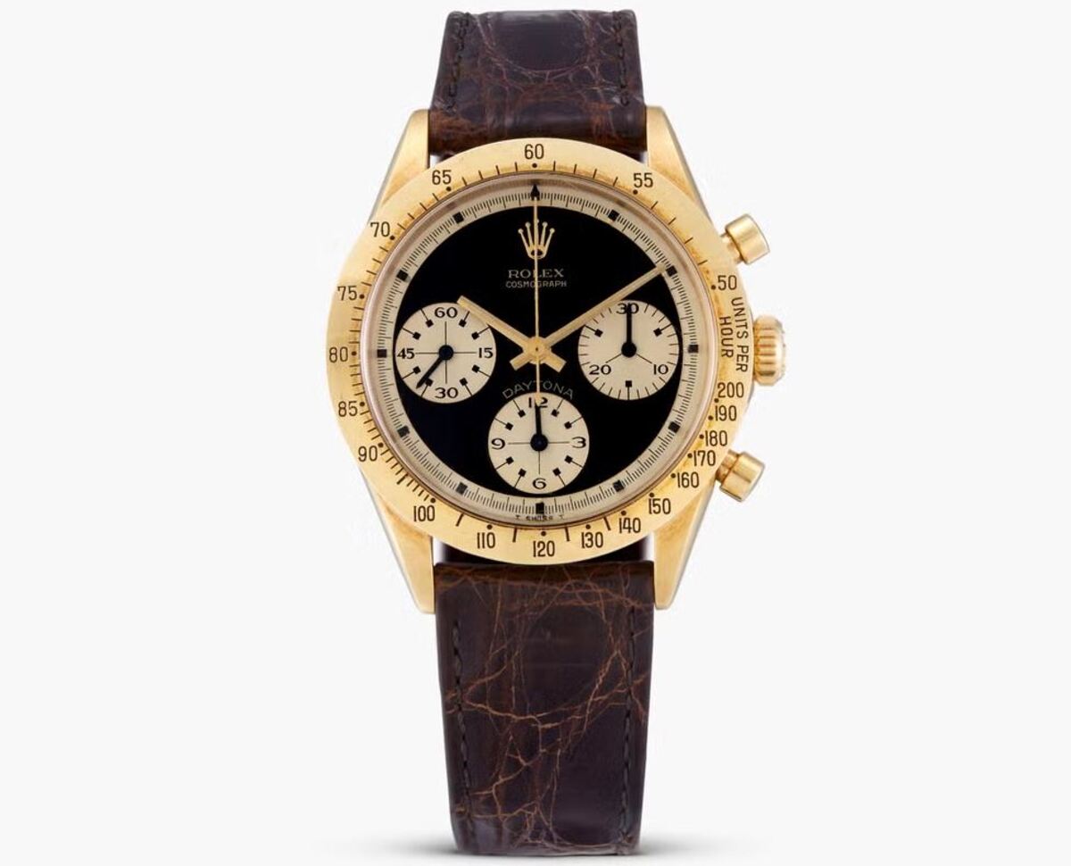 В мире их меньше 10 штук. Золотой Rolex Daytona продали на аукционе почти за $1,5 млн