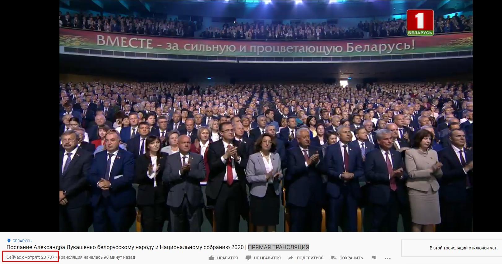 Лукашенко выступил с посланием к народу и Национальному собранию