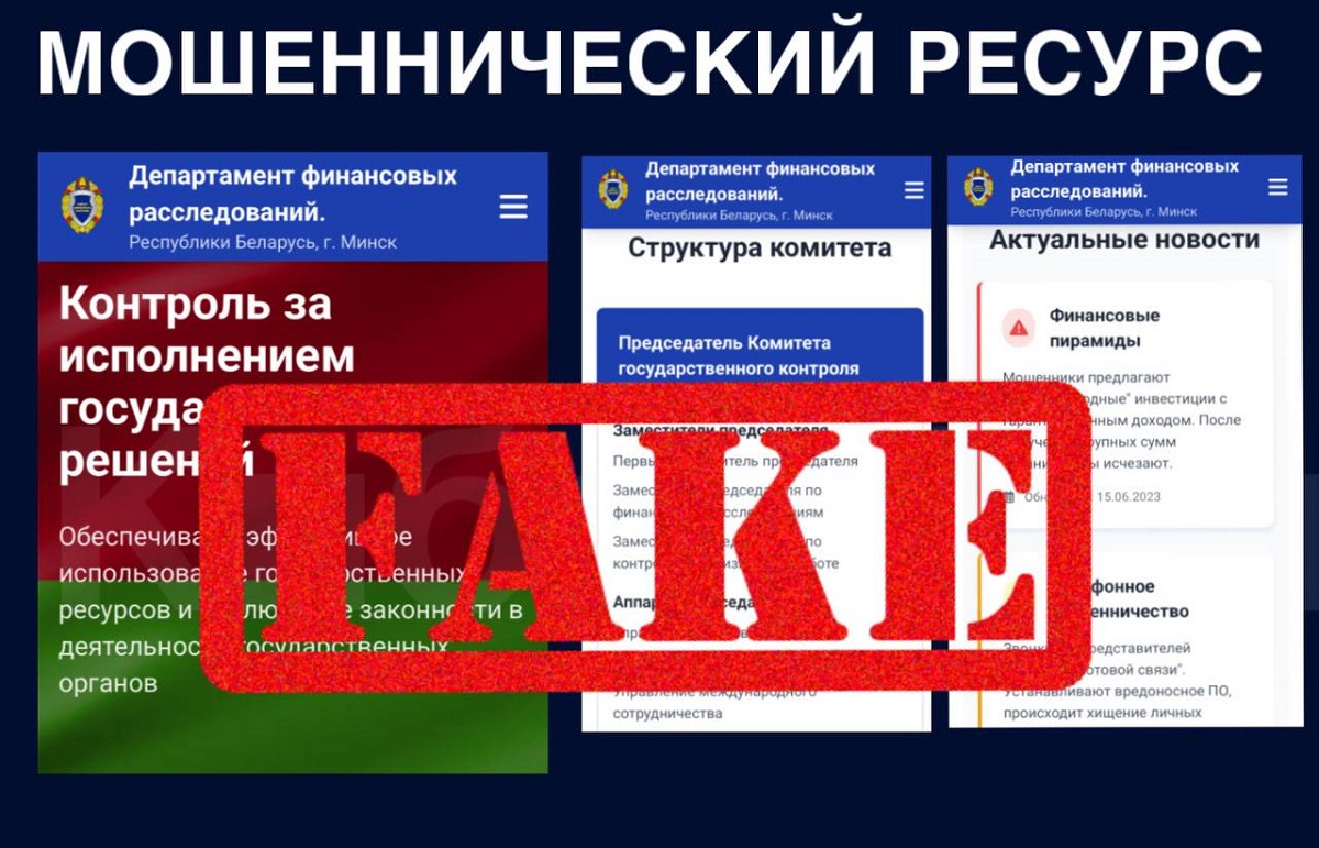 Мошенники скопировали сайт Комитета госконтроля. Зачем это им понадобилось
