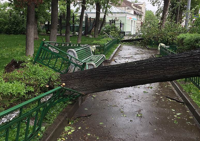 Последствия урагана в Москве, май 2017 года