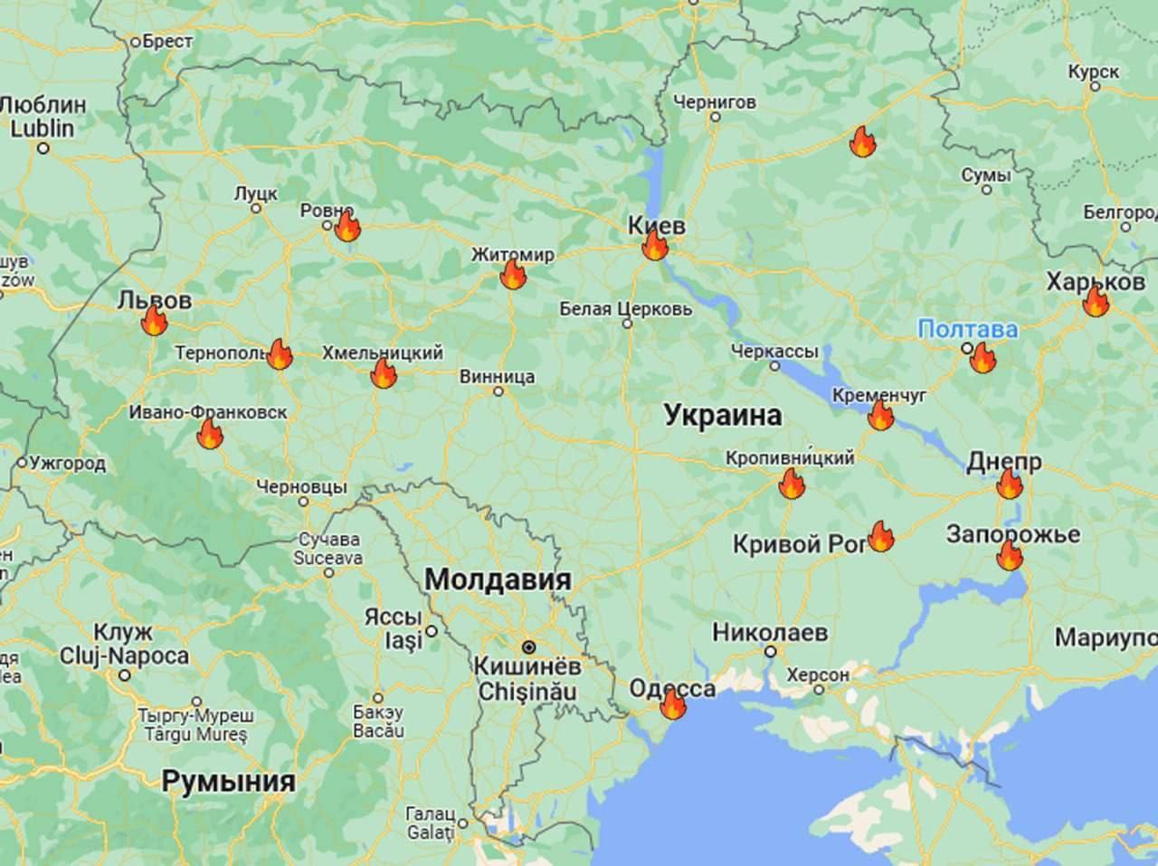 Украина под ракетным огнем: взрывы по всей стране