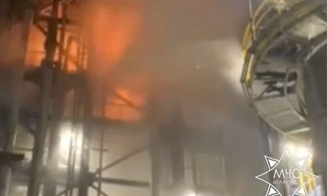 На «Нафтане» случился пожар. Что известно