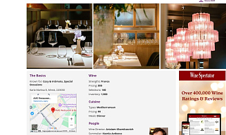Минский ресторан получил за свою винную программу престижную отметку в Нью-Йорке 