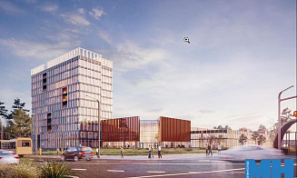 В центре Минска на месте прядильной фабрики строят новый многофункциональный комплекс  