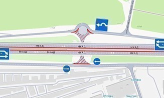 На МКАД в районе Липковского проезда начали реконструкцию моста 