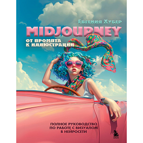 Книга "Midjourney: от промпта к иллюстрации. Полное руководство по работе с визуалом в нейросети", Евгения Хубер
