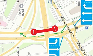 В районе моста на улице Московской в Минске снова меняют схему движения