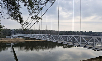 Открытие самого длинного подвесного моста в Беларуси перенесли