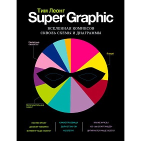 Книга "Super Graphic. Вселенная комиксов сквозь схемы и диаграммы", Леонг Т.