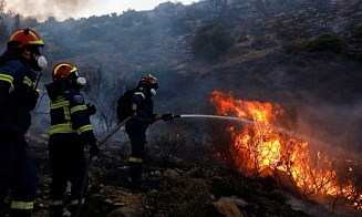 В Греции эвакуируют туристов из-за лесных пожаров