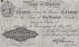 130-летнюю банкноту Банка Англии выставят на аукцион за $39 тыс.