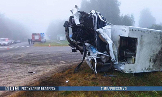 В Пружанском районе Mercedes столкнулся с автобусом: трое погибших